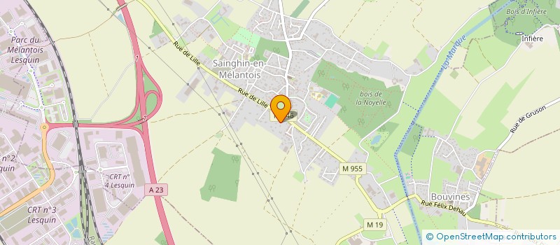 localisation de l'entreprise DU MELANTOIS  SAINGHIN-EN-MELANTOIS