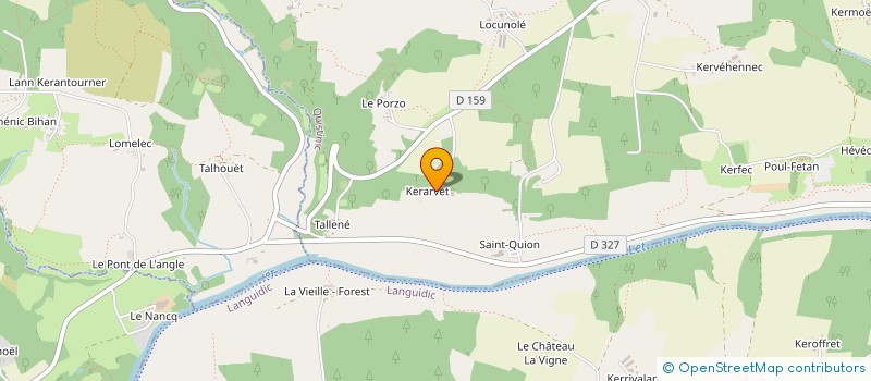 localisation de l'entreprise DU MENEC  PLUMELIAU-BIEUZY