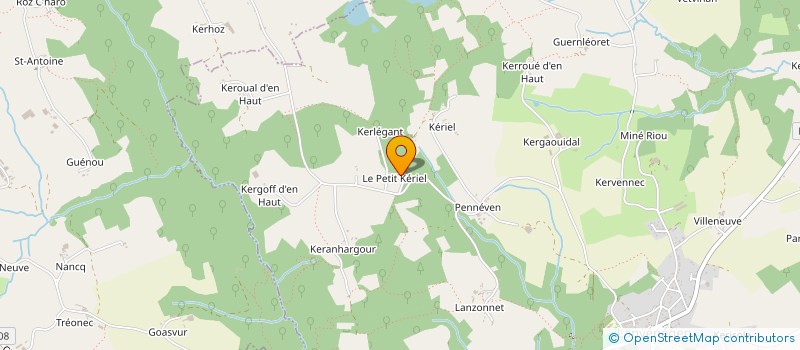 localisation de l'entreprise DU MENHIR à LANVENEGEN