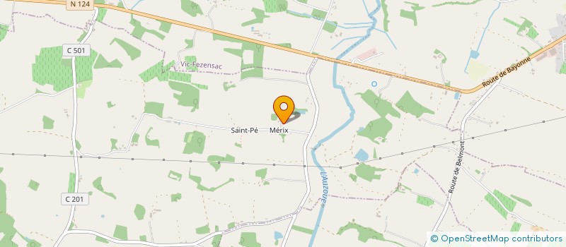 localisation de l'entreprise DU MERIX  CASTILLON-DEBATS