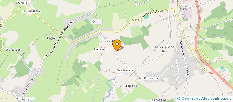 localisation de l'entreprise DU MESLAY  TOLLEVAST