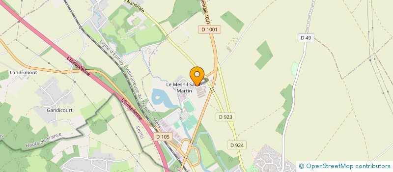 localisation de l'entreprise DU MESNIL SAINT MARTIN à CHAMBLY