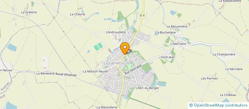 localisation de l'entreprise DU MEUNIER VENDEEN  LA GENETOUZE