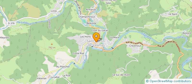 localisation de l'entreprise DU MEZENC AU GERBIER PARTAGES CULTURELS à SAINT-CLEMENT