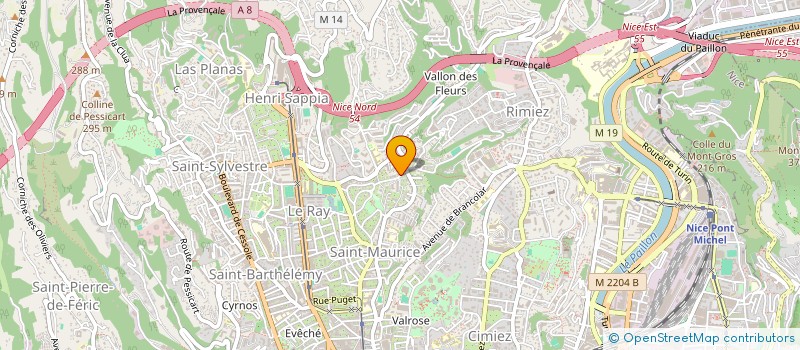localisation de l'entreprise DU MIDI à NICE