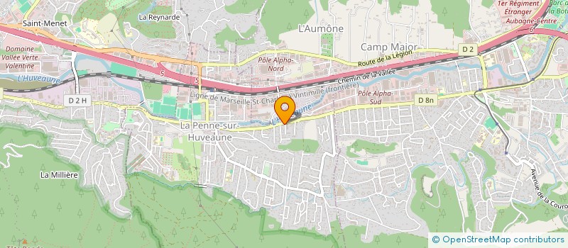 localisation de l'entreprise DU MIDI  LA PENNE-SUR-HUVEAUNE