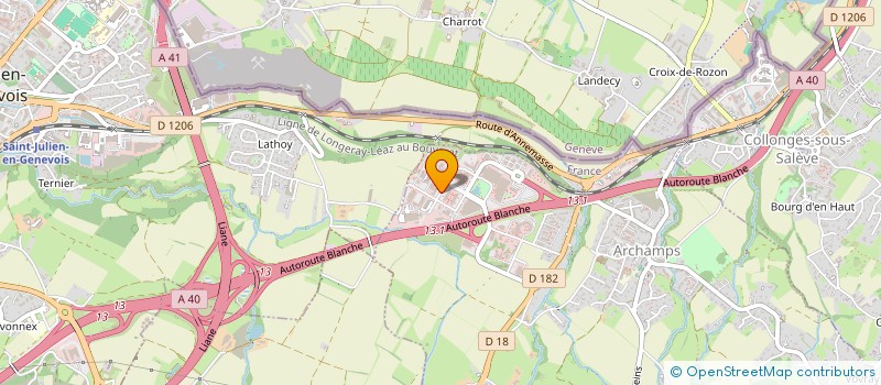 localisation de l'entreprise DU MILLEPERTUIS  SAINT-JULIEN-EN-GENEVOIS