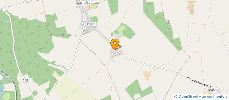 localisation de l'entreprise DU MIRABELLIER  SAINT-CAPRAIS