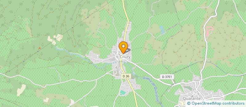 localisation de l'entreprise DU MOLE  CRUZY