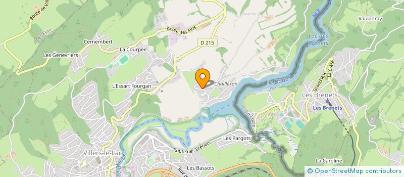 localisation de l'entreprise DU MONDEY  VILLERS-LE-LAC