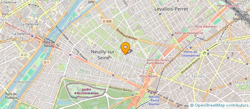 localisation de l'entreprise DU MONT BLANC à NEUILLY-SUR-SEINE