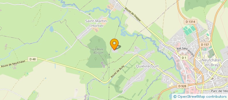 localisation de l'entreprise DU MONT BUISSON  SAINT-MARTIN-L'HORTIER