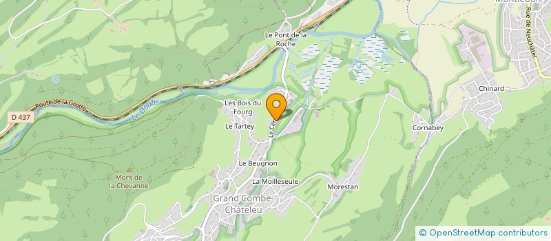 localisation de l'entreprise DU MONT CHATELEU  GRAND'COMBE CHATELEU