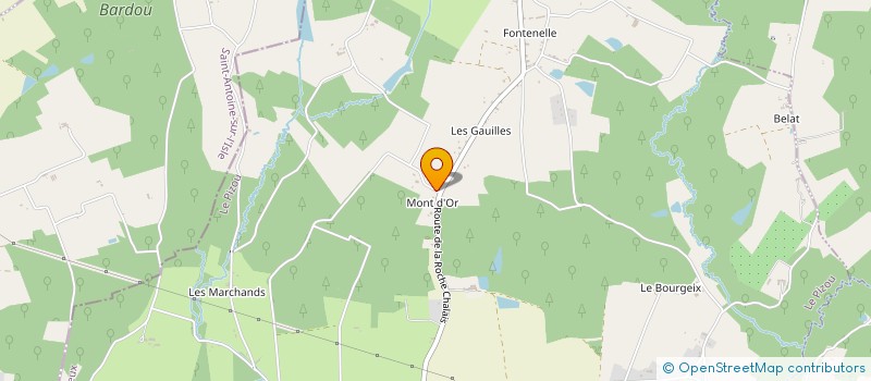 localisation de l'entreprise DU MONT D'OR  LE PIZOU