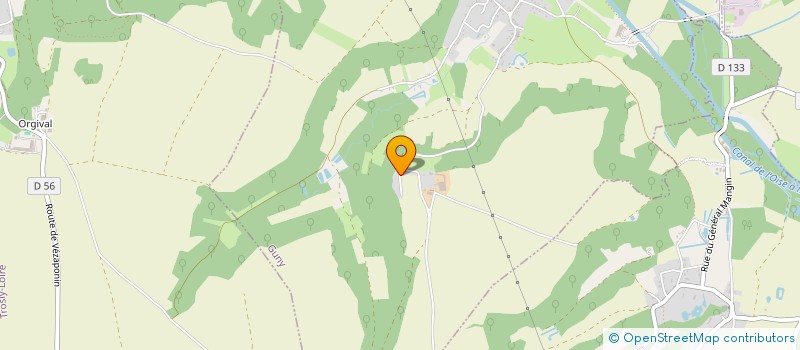 localisation de l'entreprise DU MONT DE GUNY  GUNY