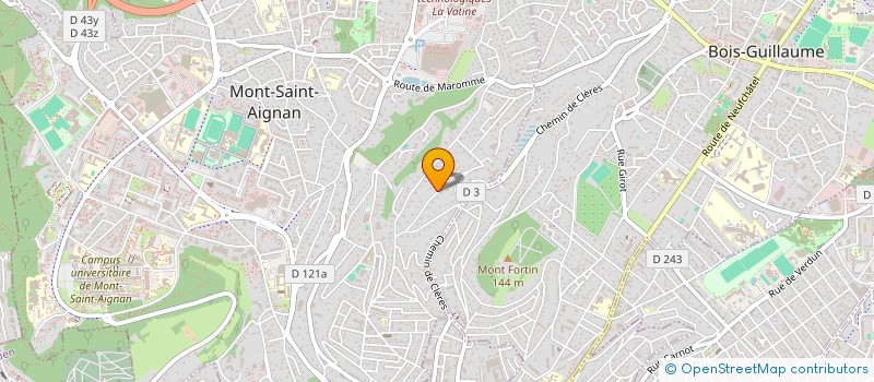 localisation de l'entreprise DU MONT RENARD  MONT-SAINT-AIGNAN