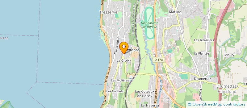 localisation de l'entreprise DU MONT ROSE  TRESSERVE