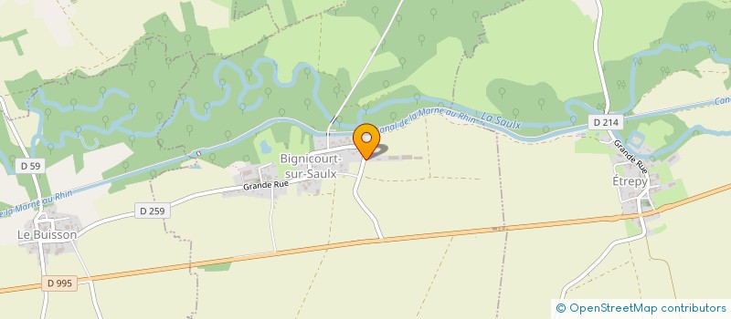 localisation de l'entreprise DU MONTOIS  BIGNICOURT-SUR-SAULX