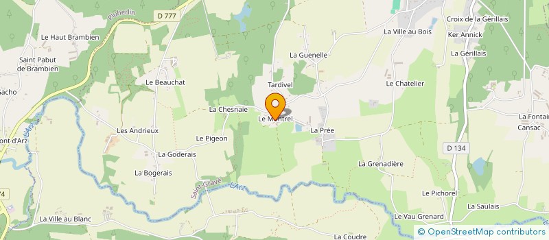 localisation de l'entreprise DU MONTREL  SAINT-GRAVE