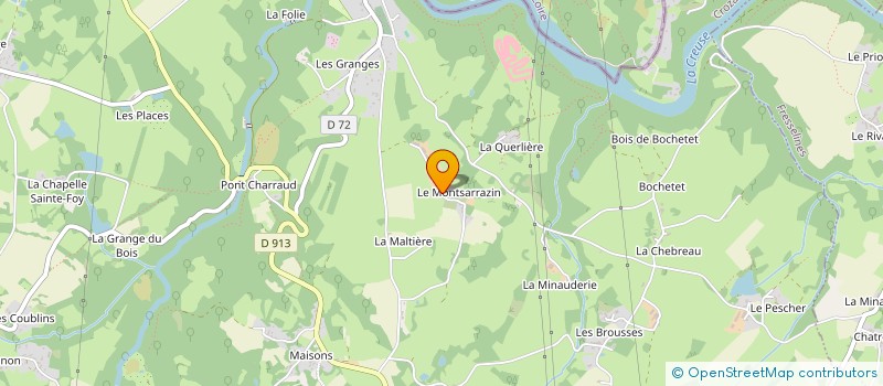 localisation de l'entreprise DU MONTSARRAZIN  CROZANT