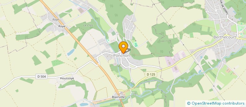 localisation de l'entreprise DU MOULIN  PONCHON