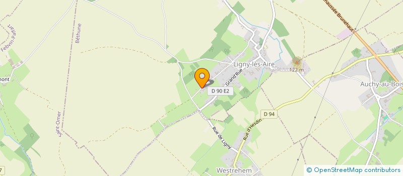 localisation de l'entreprise DU MOULIN  LIGNY-LES-AIRE