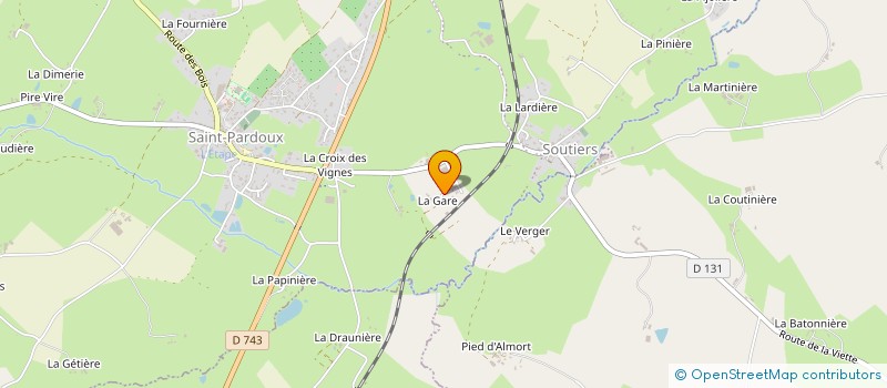 localisation de l'entreprise DU MOULIN  SAINT-PARDOUX-SOUTIERS