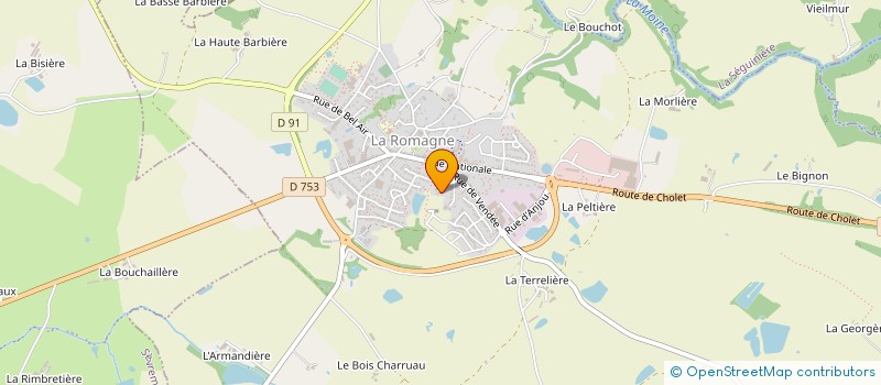 localisation de l'entreprise DU MOULIN  LA ROMAGNE