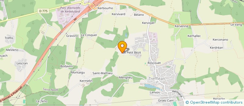 localisation de l'entreprise DU MOULIN  TREFFLEAN