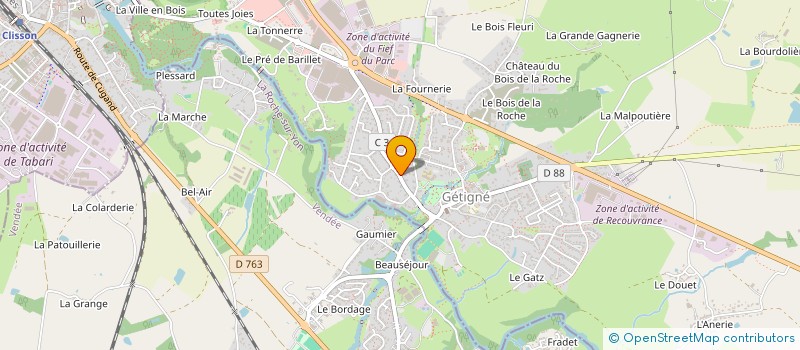 localisation de l'entreprise DU MOULIN  GETIGNE