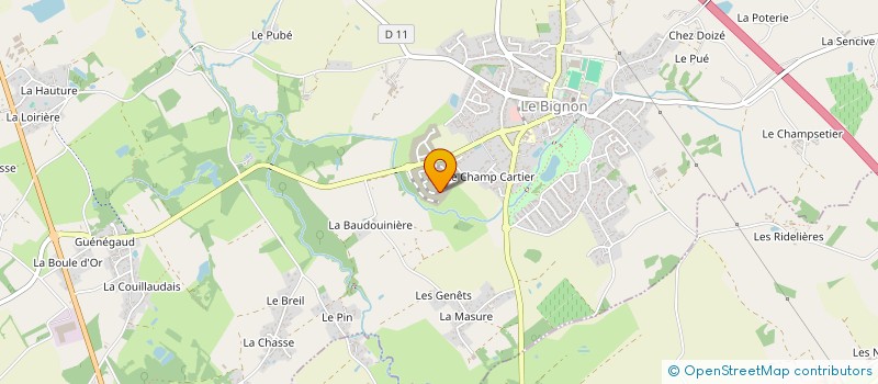 localisation de l'entreprise DU MOULIN  LE BIGNON