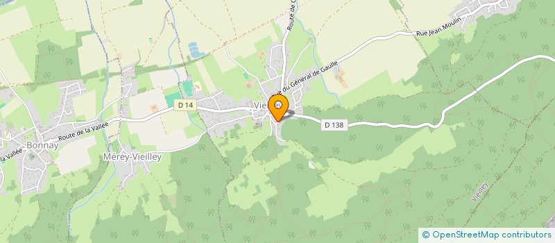 localisation de l'entreprise DU MOULIN  VIEILLEY