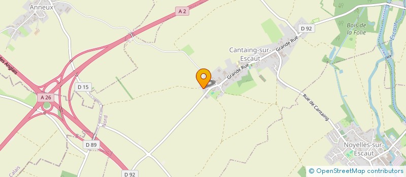 localisation de l'entreprise DU MOULIN  CANTAING-SUR-ESCAUT