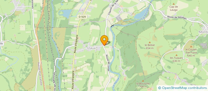 localisation de l'entreprise DU MOULIN  IZAUX