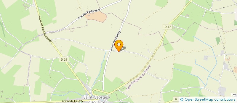 localisation de l'entreprise DU MOULIN  SAINT-GEORGES-DU-VIEVRE