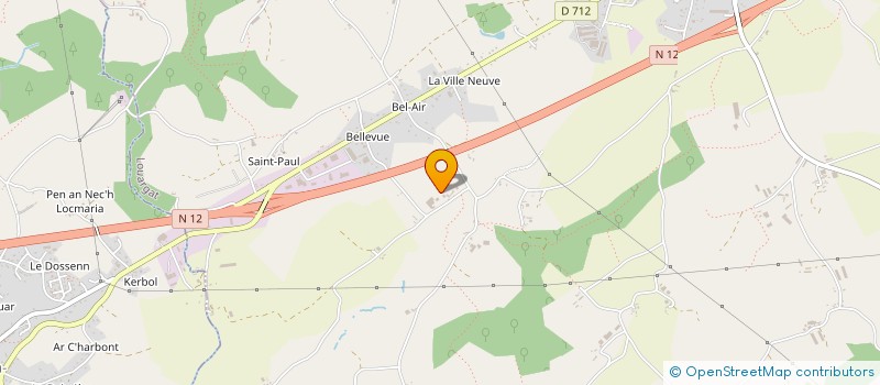 localisation de l'entreprise DU MOULIN BLANC à LOUARGAT