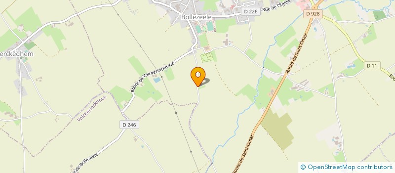 localisation de l'entreprise DU MOULIN BLANC  BOLLEZEELE