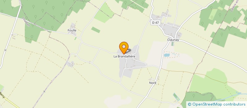 localisation de l'entreprise DU MOULIN BRICAULT  LA ROCHE-RIGAULT