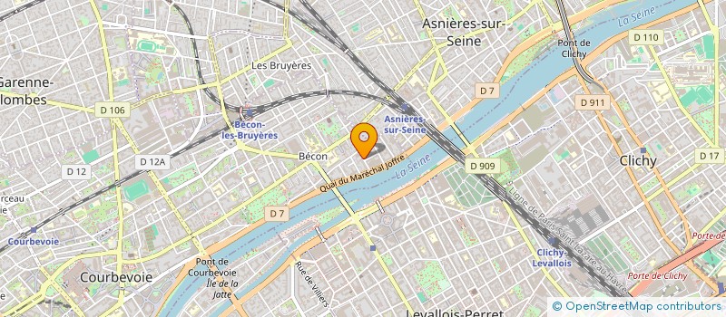 localisation de l'entreprise DU MOULIN DE BAS à COURBEVOIE