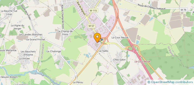 localisation de l'entreprise DU MOULIN DE CAHERAULT à LE CELLIER