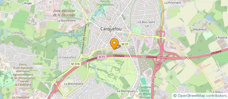 localisation de l'entreprise DU MOULIN DU PONT-GODALIN  CARQUEFOU