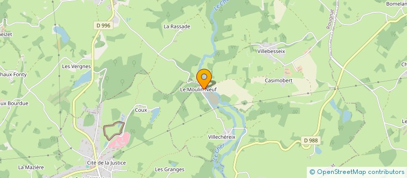 localisation de l'entreprise DU MOULIN NEUF  ROUGNAT