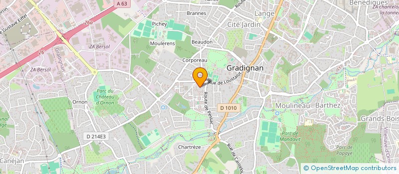 localisation de l'entreprise DU MOULINEAU  GRADIGNAN