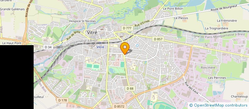 localisation de l'entreprise DU NANCON  VITRE