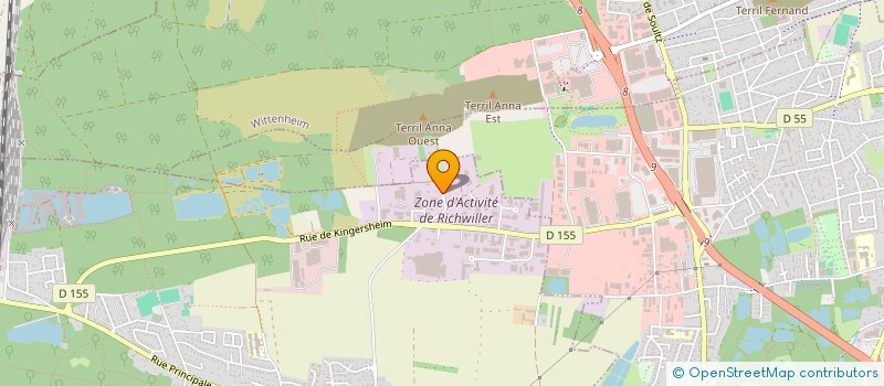 localisation de l'entreprise DU'NE  RICHWILLER