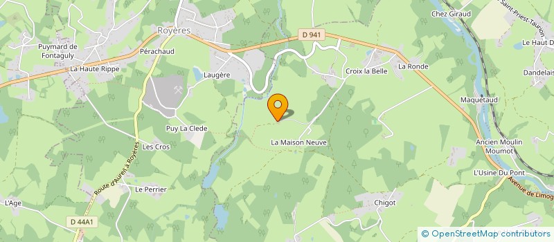 localisation de l'entreprise DU NOUHAUD à SAINT-LEONARD-DE-NOBLAT