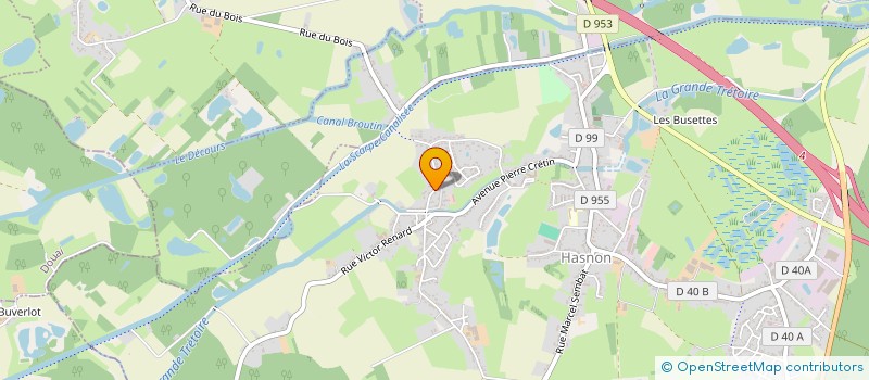 localisation de l'entreprise DU NOUVEAU MONDE  HASNON