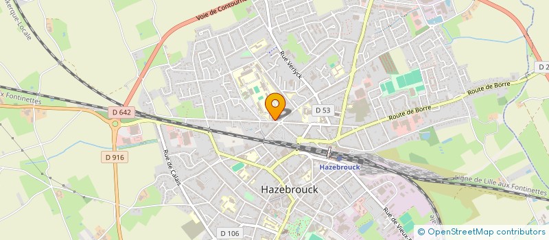 localisation de l'entreprise DU NOUVEAU QUAI à HAZEBROUCK