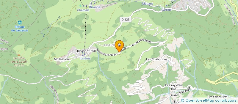 localisation de l'entreprise DU PACHON  VILLARD-SUR-DORON