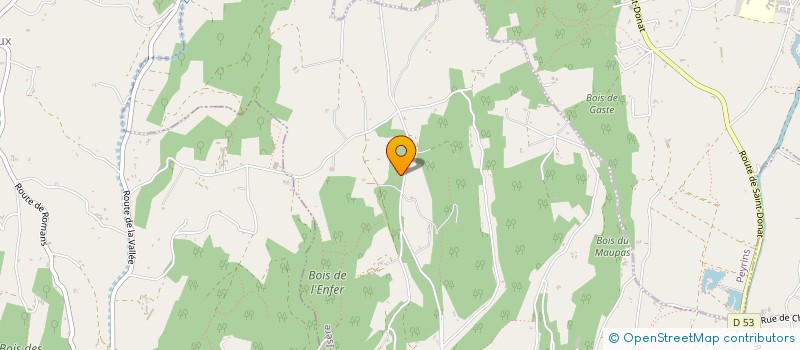 localisation de l'entreprise DU PAIN SUR LA PLANCHE  ROMANS-SUR-ISERE